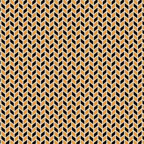 Geometric Pattern: Chevron: Black/Orange
