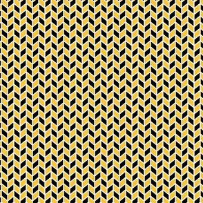 Geometric Pattern: Chevron: Black/Yellow