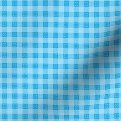 Geometric Pattern: Button Weave: Light/Blue