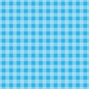 Geometric Pattern: Button Weave: Light/Blue