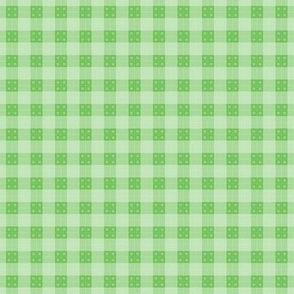 Geometric Pattern: Button Weave: Light/Green