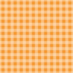 Geometric Pattern: Button Weave: Light/Orange