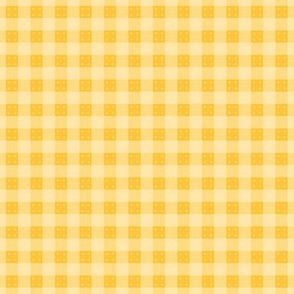 Geometric Pattern: Button Weave: Light/Yellow