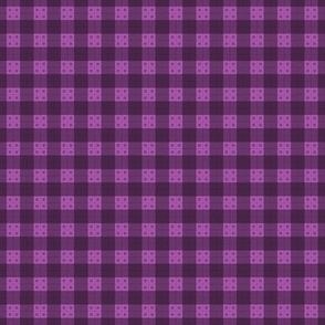 Geometric Pattern: Button Weave: Dark/Purple