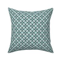 Geometric Pattern: Flower Weave: Seafoam