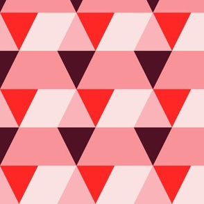 Triangle red pink
