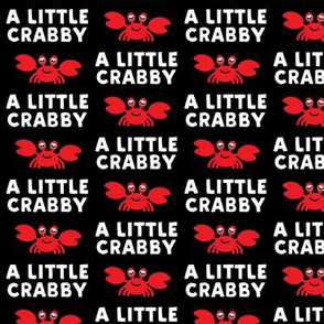 a little crabby - black - nautical summer - LAD19