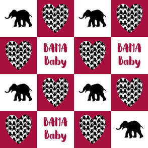 bama baby cheater quilt 6in squares