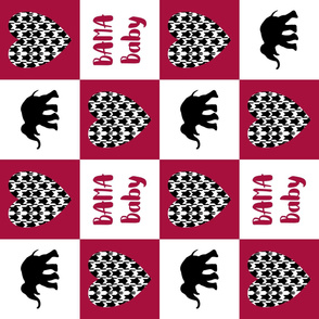 bama baby cheater quilt 6in squares horizontal