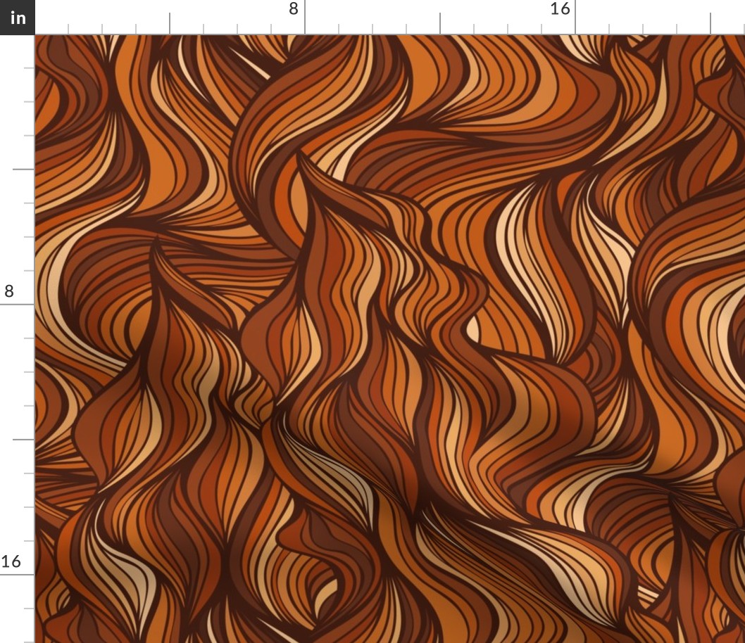 Auburn hair pattern