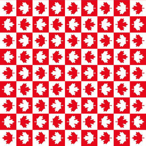 checkered squares SM vertical maple leafs red and white maple leaves || canada day canadian july 1st
