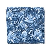 Palm Leaves (indigo) 