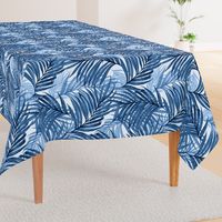 Palm Leaves (indigo) 