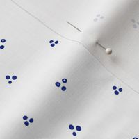 folk art dots blue