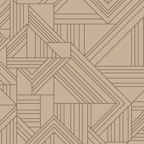 Art deco style minimalism - lt brown-01