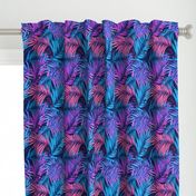 Palm Leaves pink blue 50