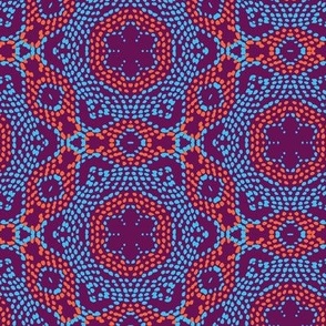 red blue ethnical african texture