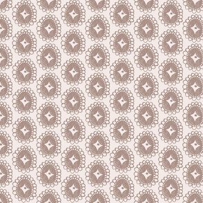 folk art floral neutral 