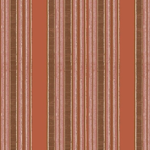 Coral Stripe fabric