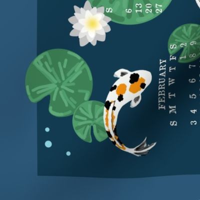Koi pond calendar 2019