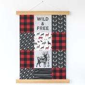 Wild&Free/Deerly Loved  Patchwork wholecloth - C11 Plaid  C19BS