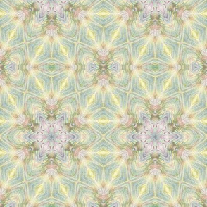 Abstract Floral Yellow Pink