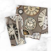 Vintage Clocks taupe