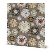 Vintage Clocks taupe