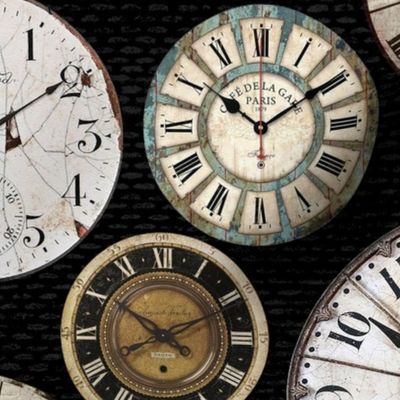 Vintage Clocks black