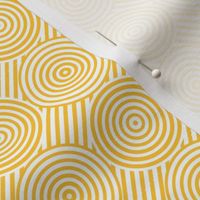 Geometric Pattern: Circle Strobe: Yellow/White