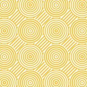 Geometric Pattern: Circle Strobe: Yellow/White