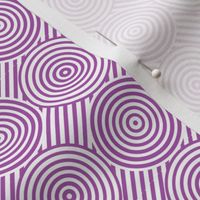 Geometric Pattern: Circle Strobe: Purple/White