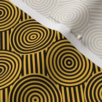 Geometric Pattern: Circle Strobe: Yellow/Black