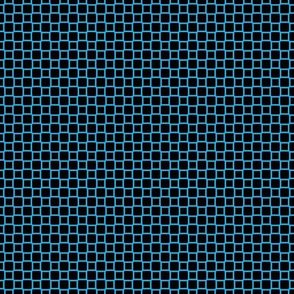 Geometric Pattern: Rounded Weave: Blue/Black