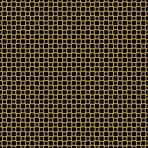 Geometric Pattern: Rounded Weave: Yellow/Black