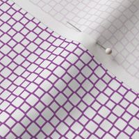 Geometric Pattern: Rounded Weave: Purple/White