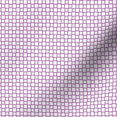 Geometric Pattern: Rounded Weave: Purple/White