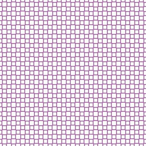 Geometric Pattern: Rounded Weave: Purple/White