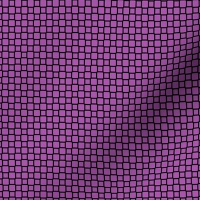 Geometric Pattern: Rounded Weave: Black/Purple