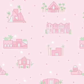 small Beach houses-Recovered pink version offset and edited