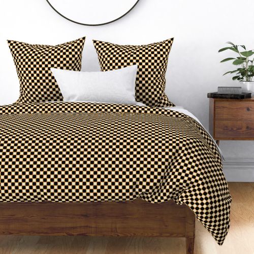 Geometric Pattern: Rounded Weave: Gold/Black