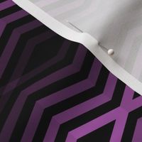 Geometric Pattern: Chevron Cascade: Black/Purple