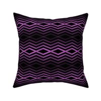 Geometric Pattern: Chevron Cascade: Black/Purple