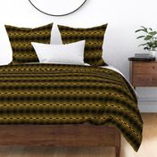 Geometric Pattern: Chevron Cascade: Black/Yellow