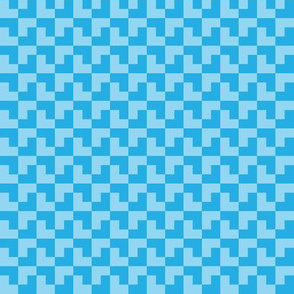 Geometric Pattern: Tetris: Light Blue