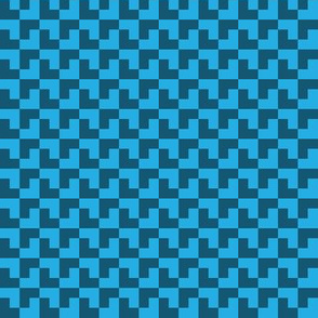 Geometric Pattern: Tetris: Dark Blue