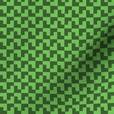 Geometric Pattern: Tetris: Dark Green