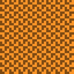 Geometric Pattern: Tetris: Dark Orange