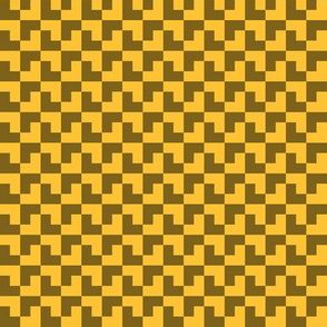 Geometric Pattern: Tetris: Dark Yellow