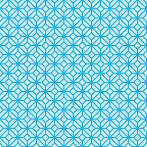 Geometric Pattern: Diamond Tile: Light Blue